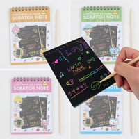 pop selling cute magic diy graffiti note book for kids drawing painting rainbow notepad kids notepad stationery gift as gift