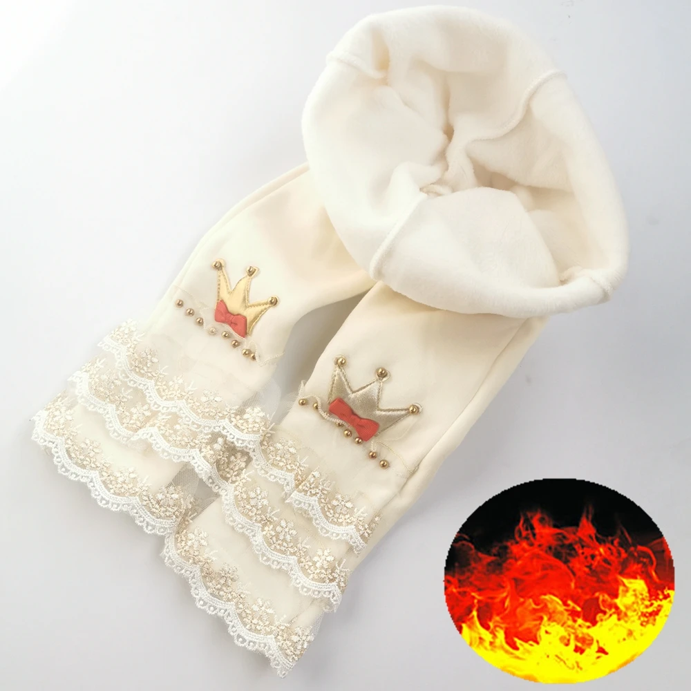 Леггинсы для маленьких девочек Chumhey осенне-зимние штаны бархатные флисовые