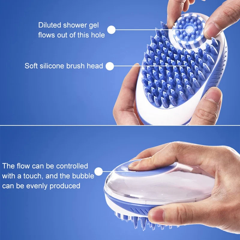 Щетка для мытья кошачьего мыла резиновая щетка ванной домашних животных