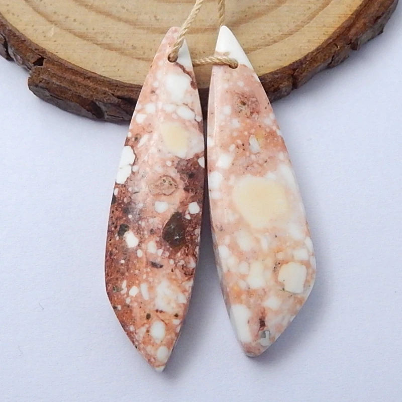 Модная бижутерия из полудрагоценных камней серьги бисера натуральный Howlite