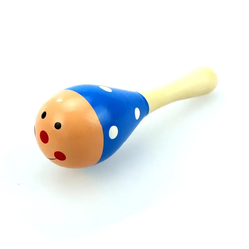 Cartoon Mini Infant Baby Rattle Toy Bright Colour Wooden Maraca Wood Musical Party Shaker Educational | Игрушки и хобби