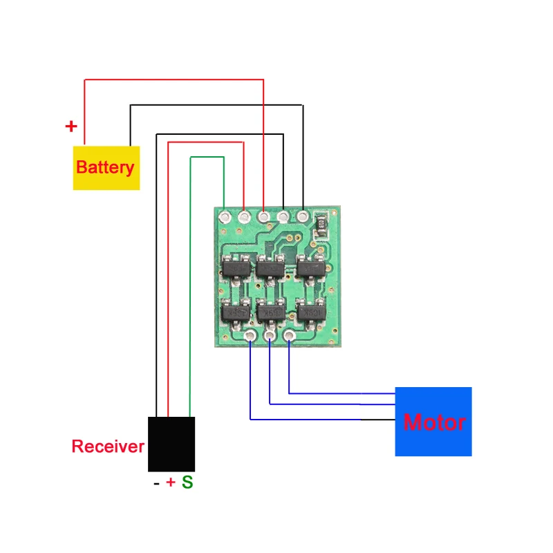 2 шт. Бесщеточный Мини-модуль 3 А ESC 1S Lipo 3-4 в плата управления скоростью 13x13 мм для 3g
