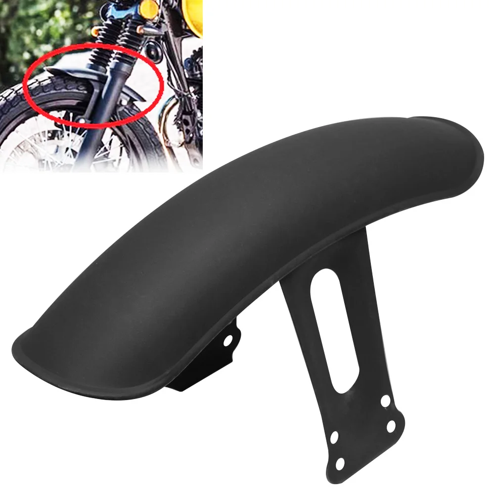 

Motorcycle Front Fender Protector MudGuard Cover For Honda CG125 Motorcycle Retro Retrofit Fender Black
