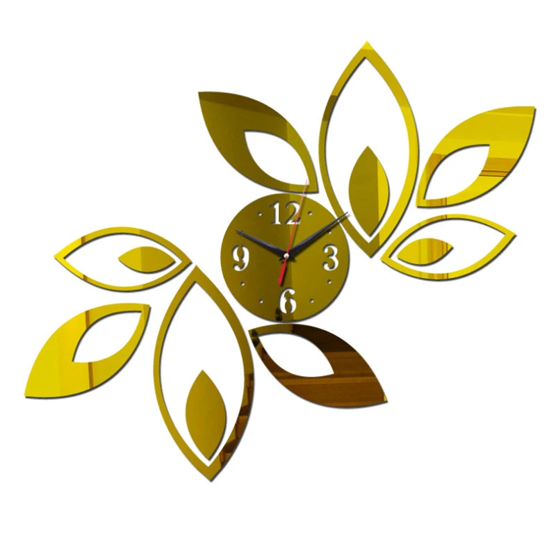 Новые Горячие 3D современные зеркальные настенные часы DIY искусство акриловая