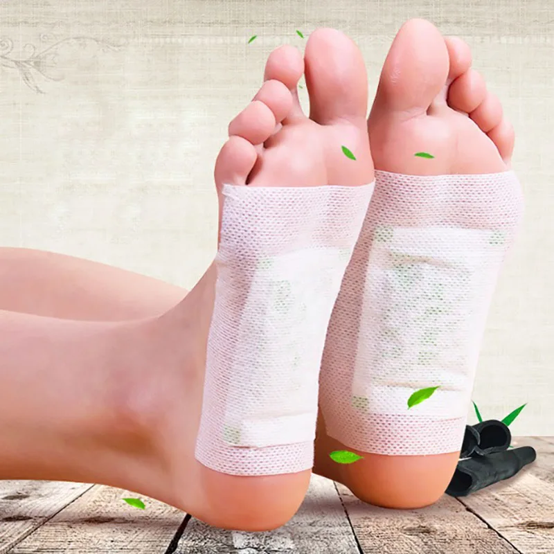 10 шт. Пластыри для детоксикации ног бамбуковые накладки пластыри с адгезивным