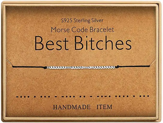 День Святого Валентина ромада Морзе браслеты счастливые ювелирные изделия