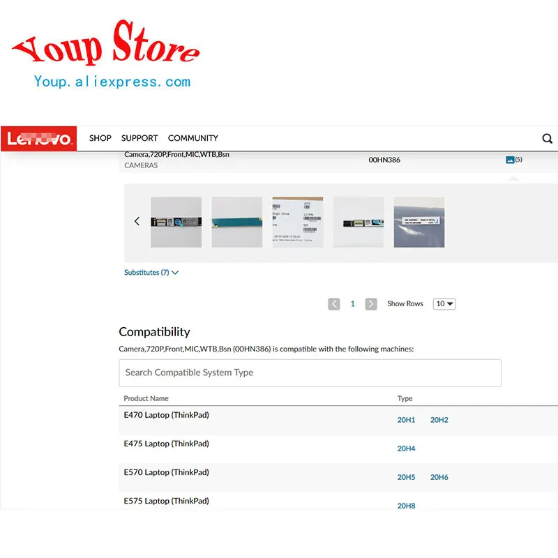 for lenovo thinkpad e460 e465 e560 e565 e470 e475 e570 e575 l460 t460p e560p l470 t470p s5 2nd gen new original camera 00hn385 free global shipping