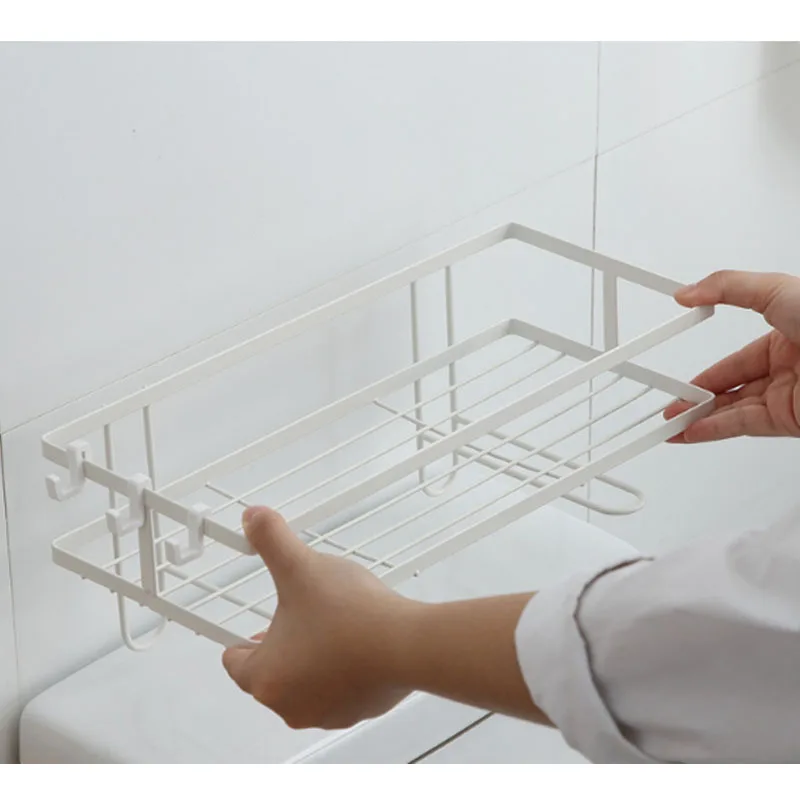 Стеллаж для хранения в ванной комнате и туалете железная стойка-органайзер