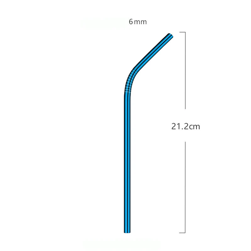 Металлические питьевые соломинки из нержавеющей стали гибкие/Прямая форма легко