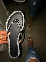 women bright diamond flip flops ladies outdoor travel flip flop beach shoes rhinestone slippers sandals