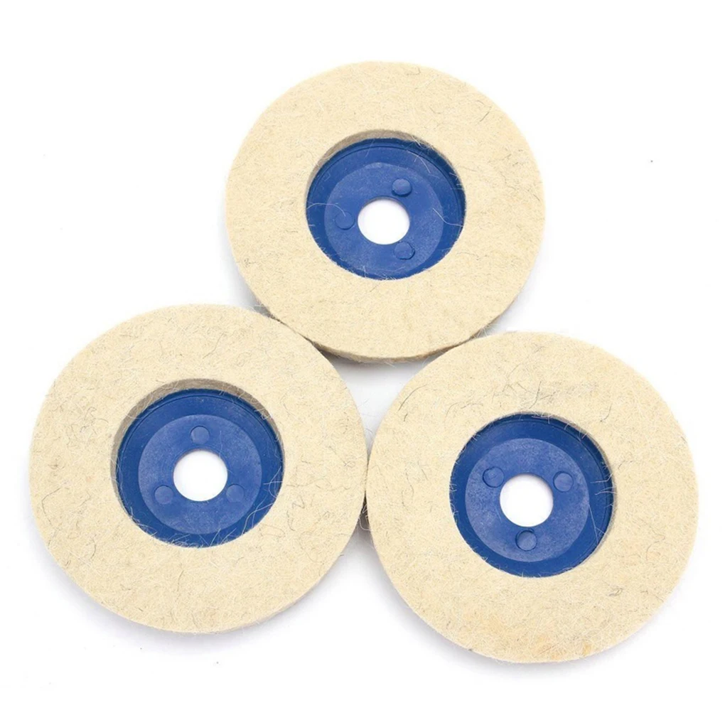 

3pcs Polishing Discs Pads Buffing 100 Degrees Angle Grinder Wheel Felt Grinding Disc Pad 100mm 4inch Wheel Felt Polishing Discs
