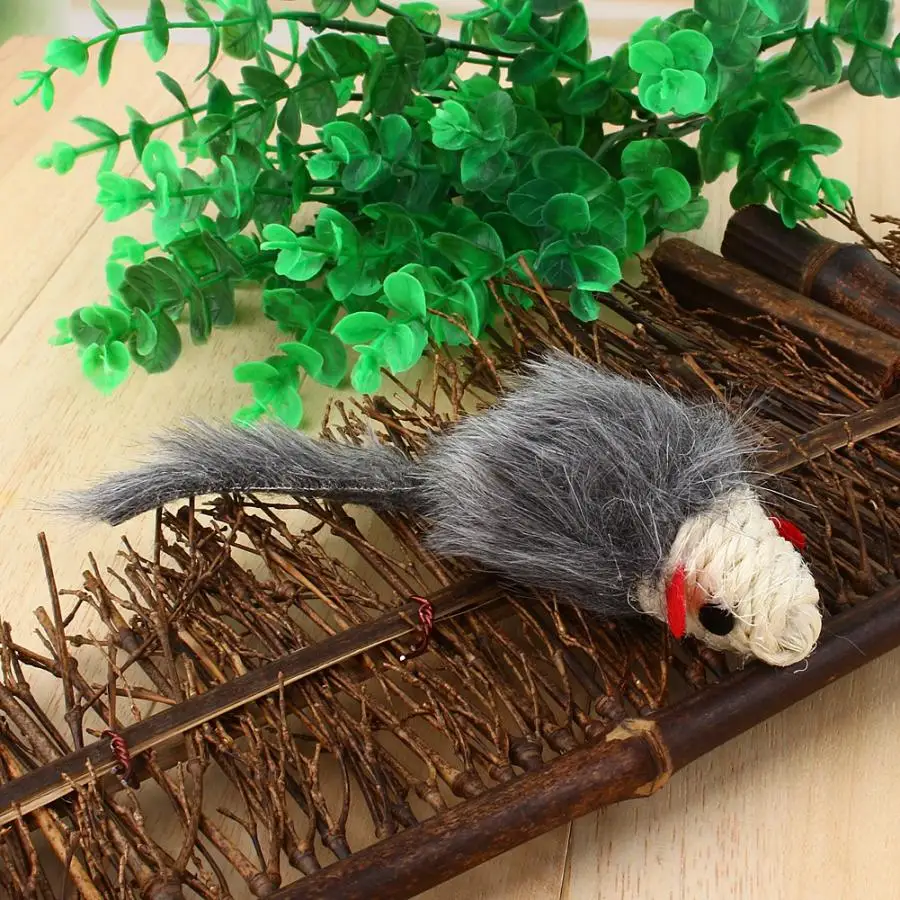 High Quality Pet Cat Toy Mouse Shape Fur Rabbit Mouse Cat Toy Catnip Pet Toys Best Gift cat supplies