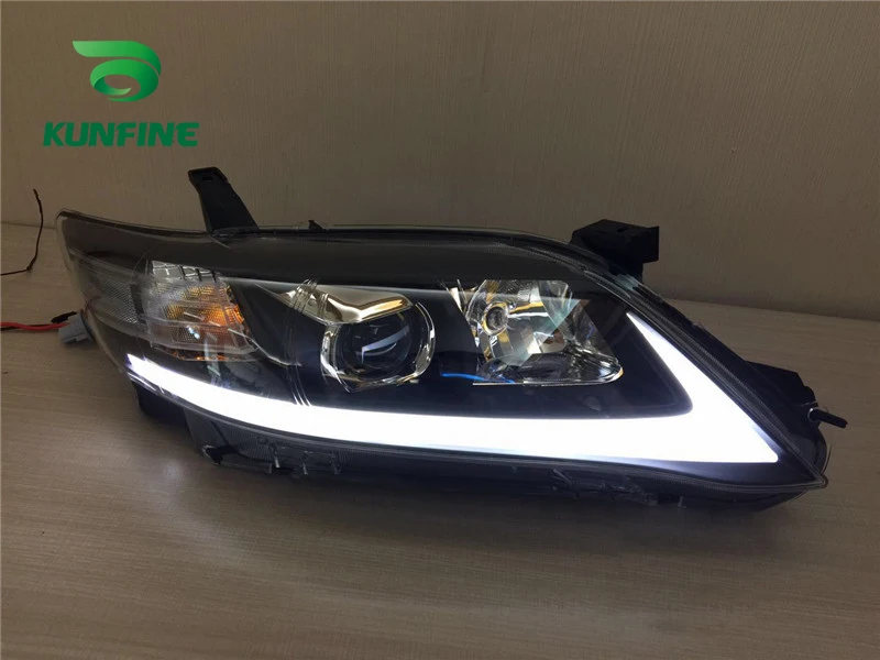

Pair Of Car Headlight Assembly For Toyota Camry 2009 2010 2011 Headlight Parts Daytime Running Light Bi-Xenon project lens