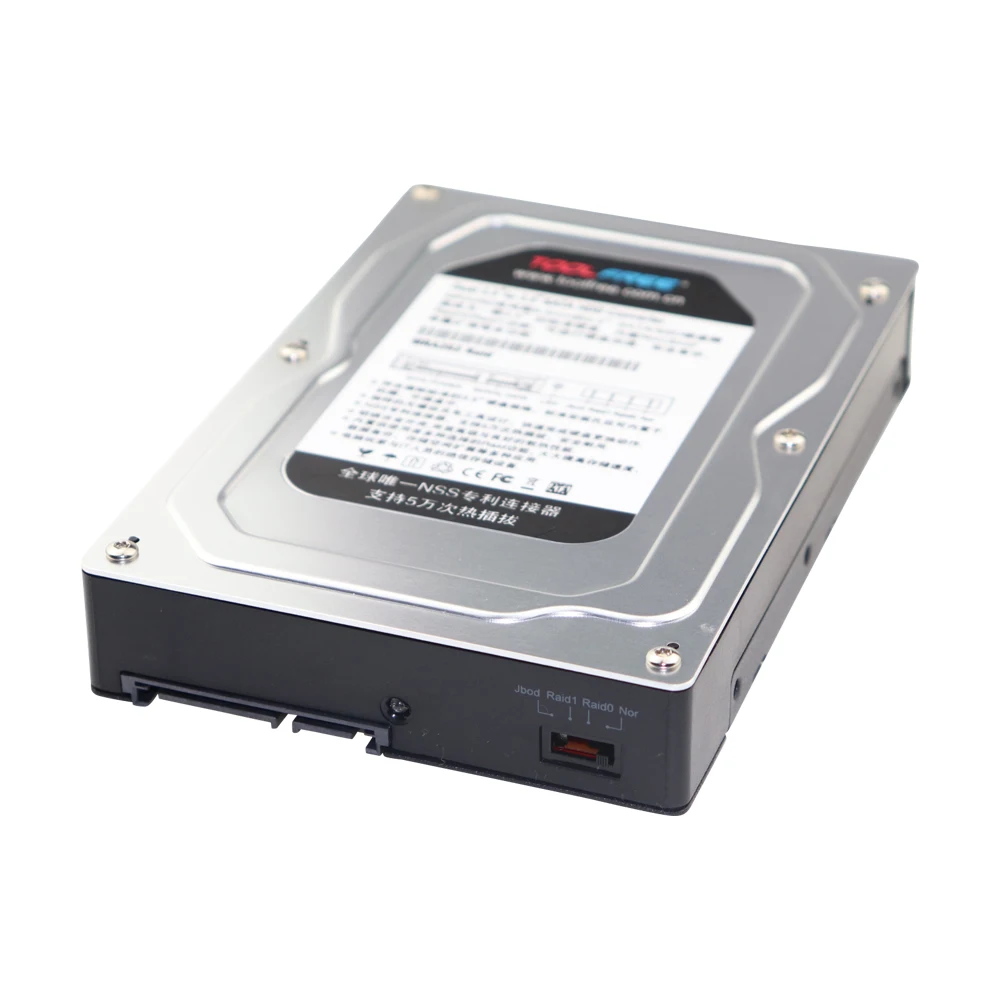 Корпус жесткого диска Zeadow Tool Free Dual Bay 2 5 дюйма до 3 с поддержкой SATA III RAID 0 1 jbo и