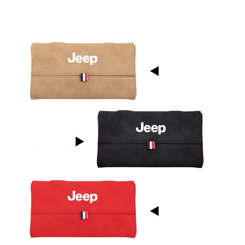 

For Jeep Car Glasses Case, Car Glasses Clip, Car Visor Sunglasses Case Eyeglasses Holder Protective Box
