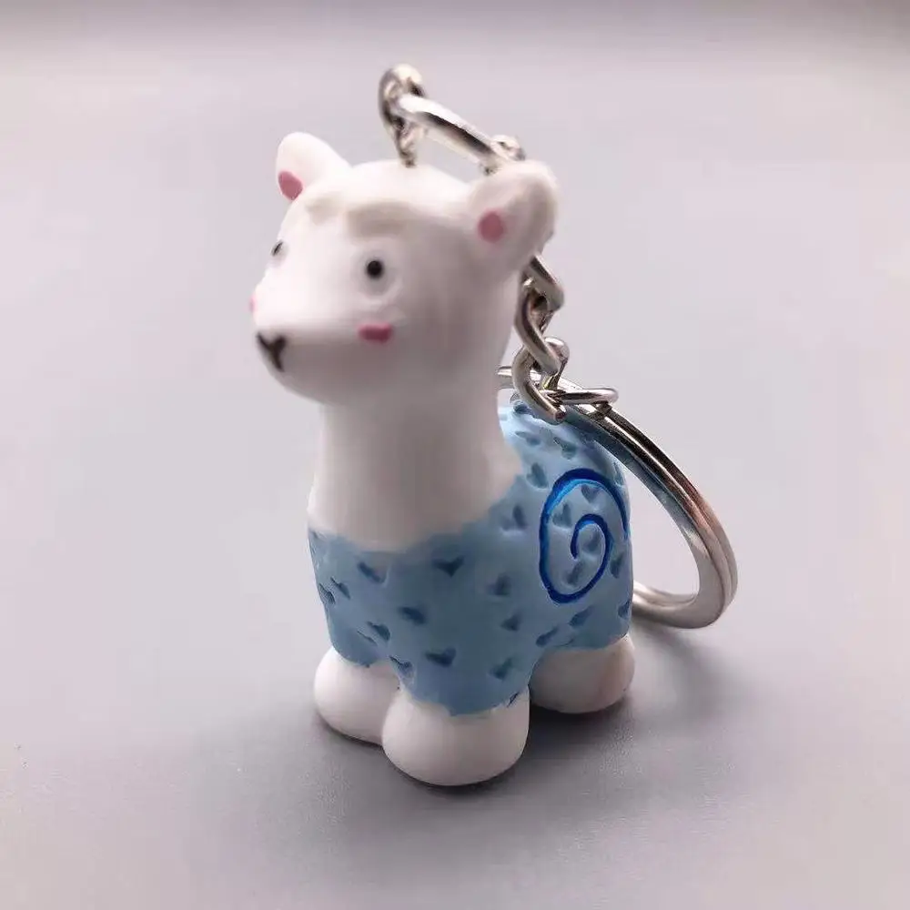 2020 Творческий смолы окрашены Альпака для цепочек ключей сумок мобильный телефон