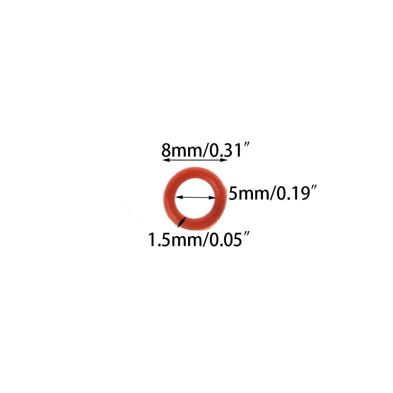 

120Pcs Red Keycaps Rubber O-Ring Switch Dampeners For Cherry MX Keyboard Dampers LX9A