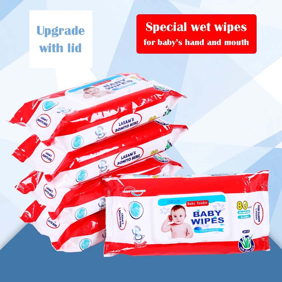 3 упаковки/партия детские влажные салфетки 80 шт.|Влажные салфетки| |