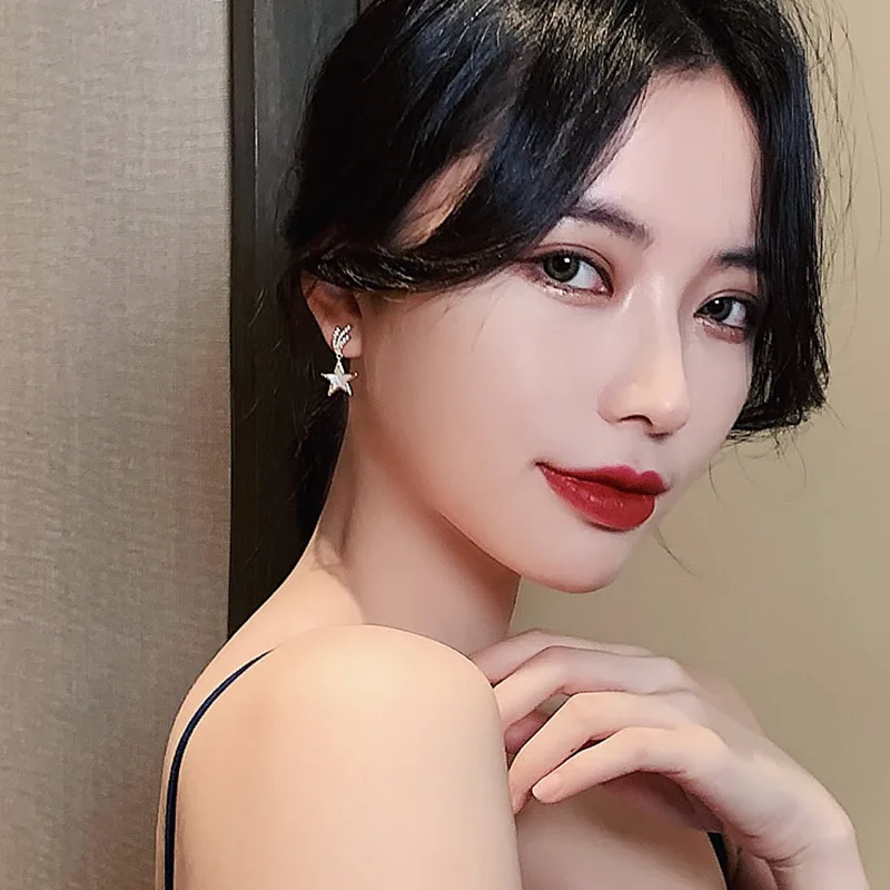 

Korean Star Earrings Etrendy New Jewelry Temperament Short Earings Wholesale