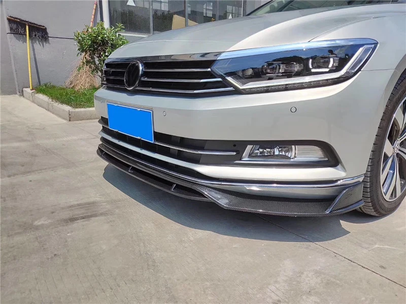 Диффузор переднего бампера для Volkswagen Passat B8 Body kit спойлер- для VW B8 ABS передний спойлер для губ защитные бамперы