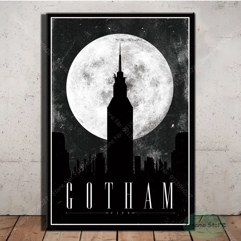 ZT009 плакаты принты Готэм ТВ сериал Иеремия Валеска картина маслом искусство