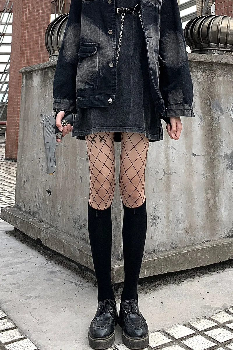 3 шт./компл. Для женщин сетчатые чулки сексуальное белье черные колготки колготы в