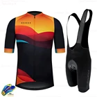 Мужская летняя одежда для велоспорта RUDAX 2021 с коротким рукавом, комплект одежды для велоспорта