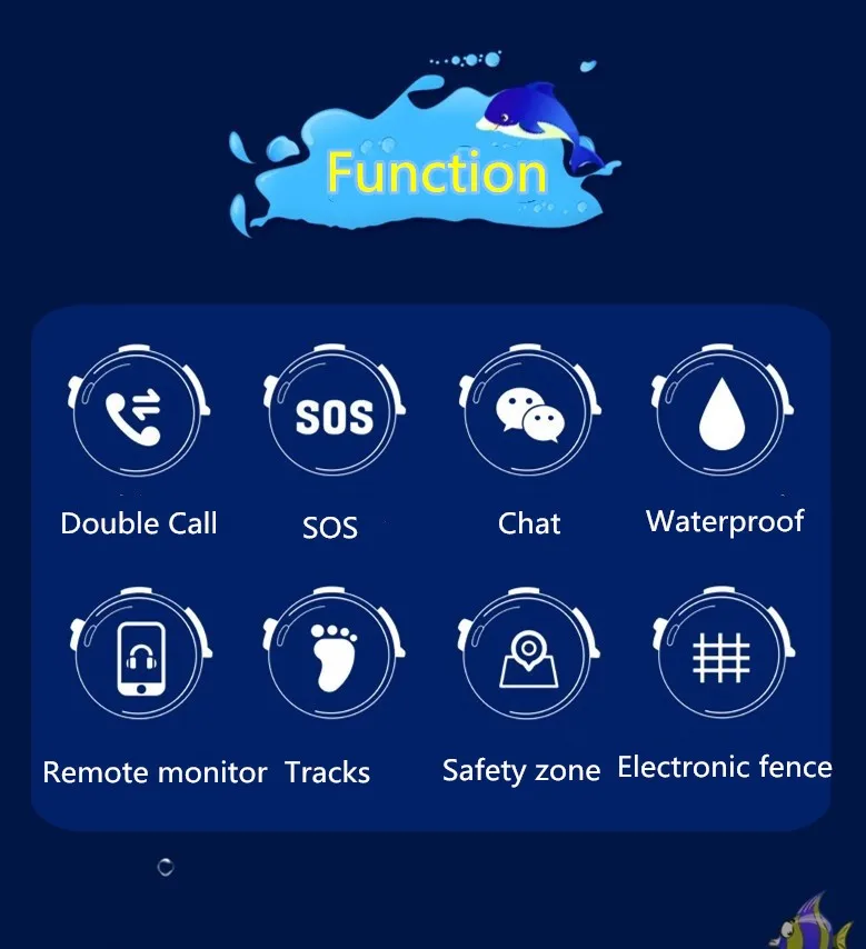 

Kids GPS Tracker Watch touch screen Waterproof SOS Call Location Wearable Devices Baby Smart clock gift DF25 1pcs