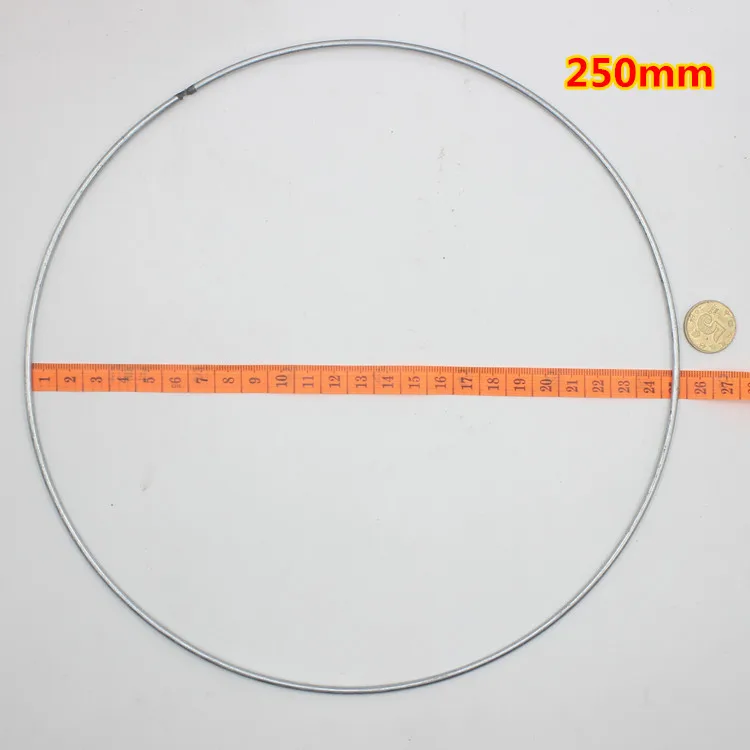 250mm 1 шт 35 мм-200 мм Ловец снов Reve кольца Висячие круглые Cercle хорошее сварное железо Pour Attrape Reve Net DIY Ювелирные Разъемы - Цвет: 250mm