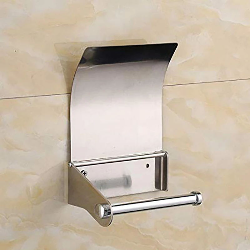 Современный покрытый серебром держатель в туалет коробка ткань для ванной ролл