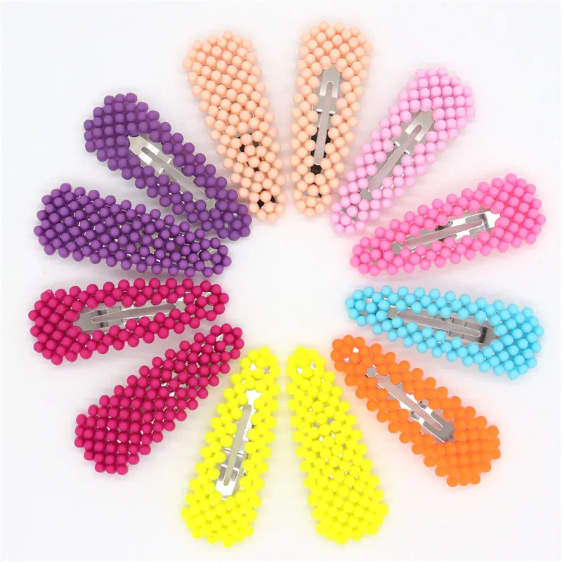 Модная женская заколка для волос в Корейском стиле Флуоресцентный цвет