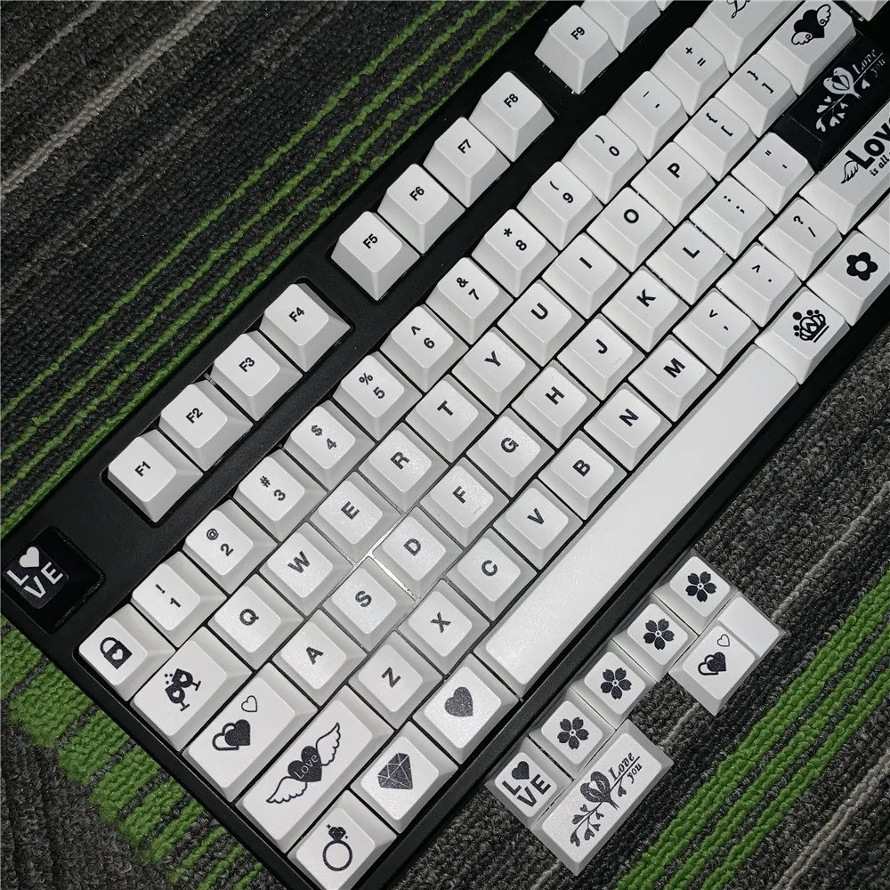 Любовь клавишные колпачки из ПБТ полный Наборы/краситель подкровать keycap/механическая клавиатура Pbt вишня профиль