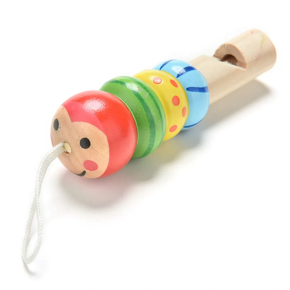 

1PCS Mini Whistle Pirates Developmental Wooden Toy for Baby Kids Musical Toys Random Color