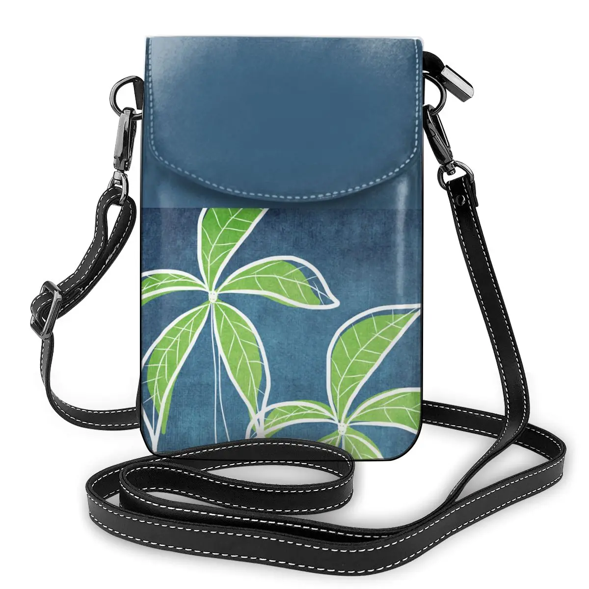 

Floral Shoulder Bag Student Gifts Women Bags Funny Leather Travel Purse