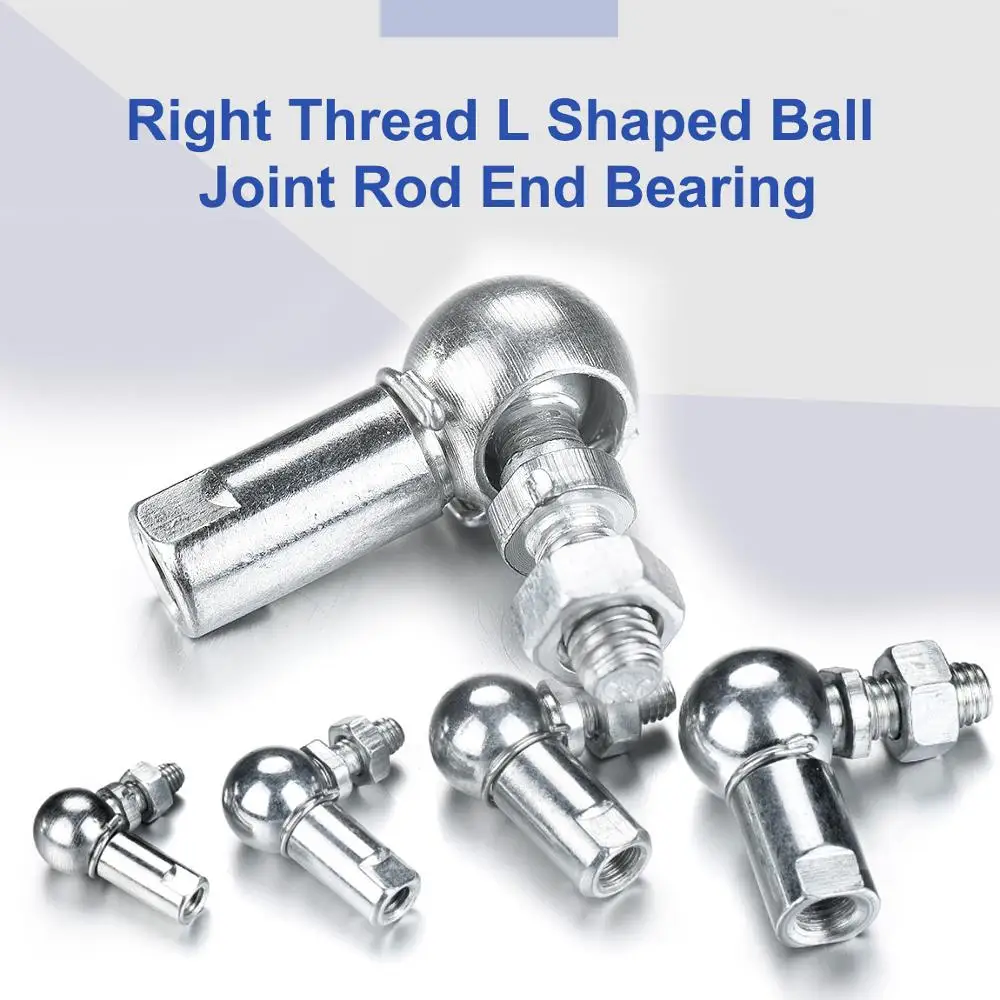 Новые гибкие 4/5/6 шт. Углеродистая сталь CS8 CS10 правая резьба M5x0.8 M6x1.0 шаровая