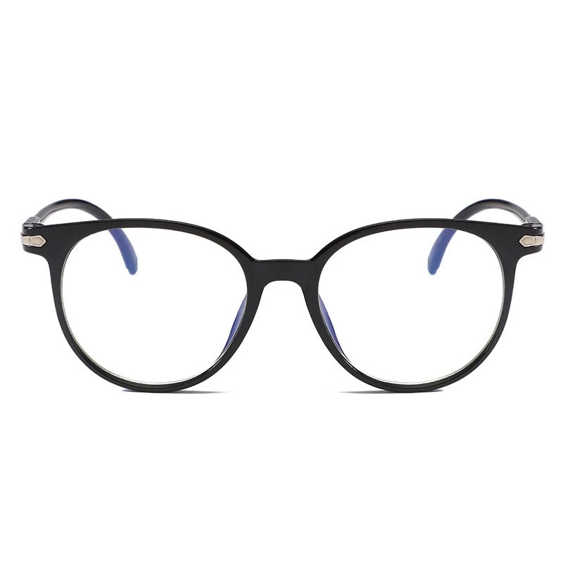 

Очки для чтения с плоскими линзами женские, аксессуар в круглой оправе, прозрачные, с защитой от синего света, из смолы