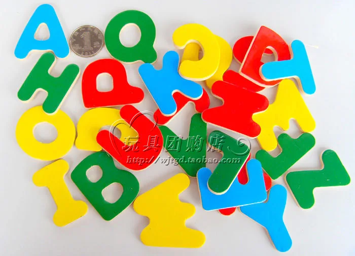 Бесплатная доставка Классические буквы раннего развития 3D пазлы деревянные