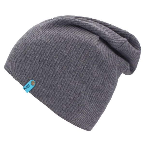 Бренд Skullies Beanies мужские зимние шапки для женщин вязаная шапка мужская Famale Gorro теплая шапка однотонная Beany Мужская зимняя шапка - Цвет: gray