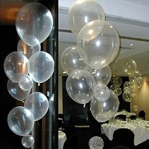 

2020 Limtited 20pcs/lot 12inch Transparent Balloons Latex Pearl Clear Balloon Wedding Birthday Party Decoration Classical Toy