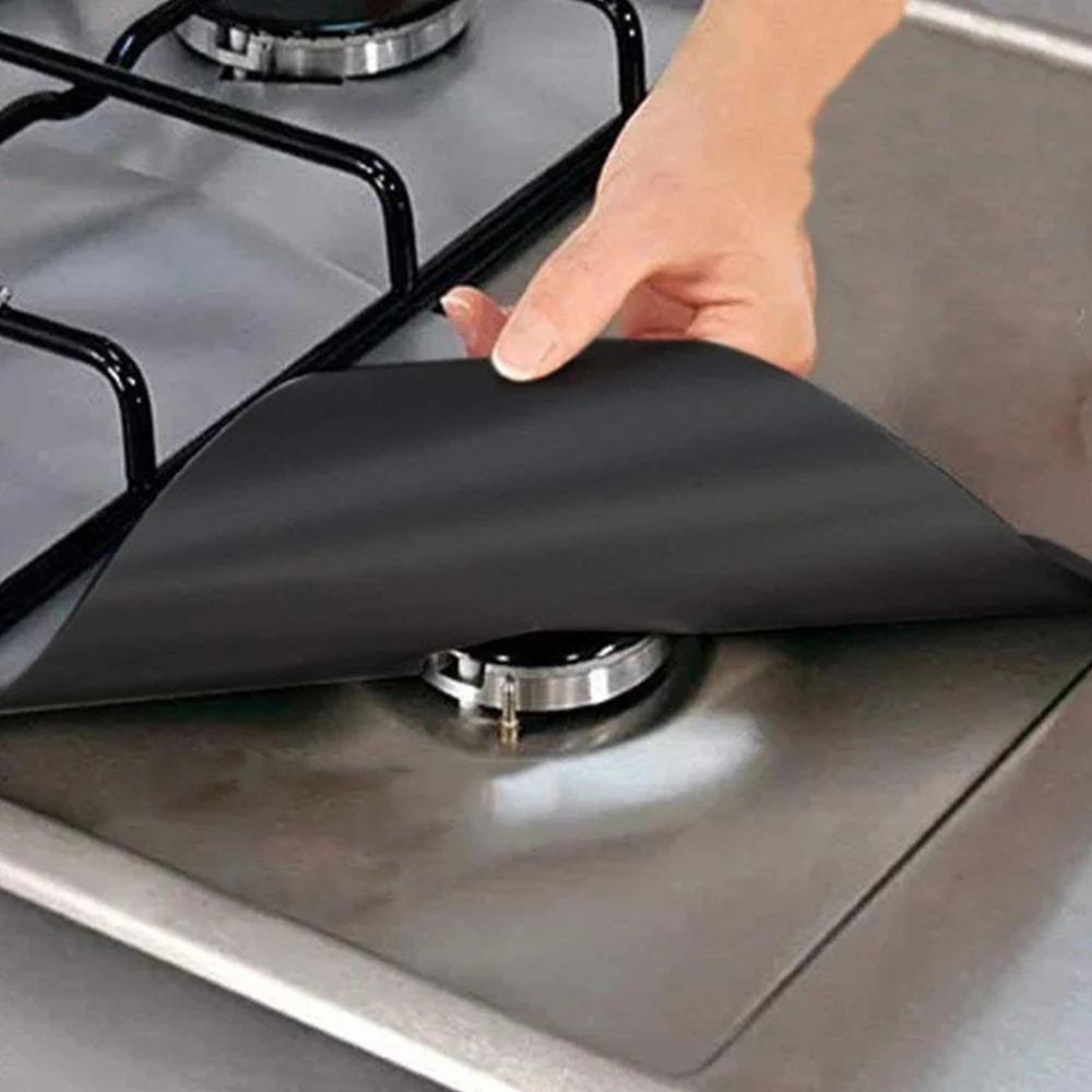 4 шт./компл. многоразовая Крышка для простыни антипригарная варочная поверхность