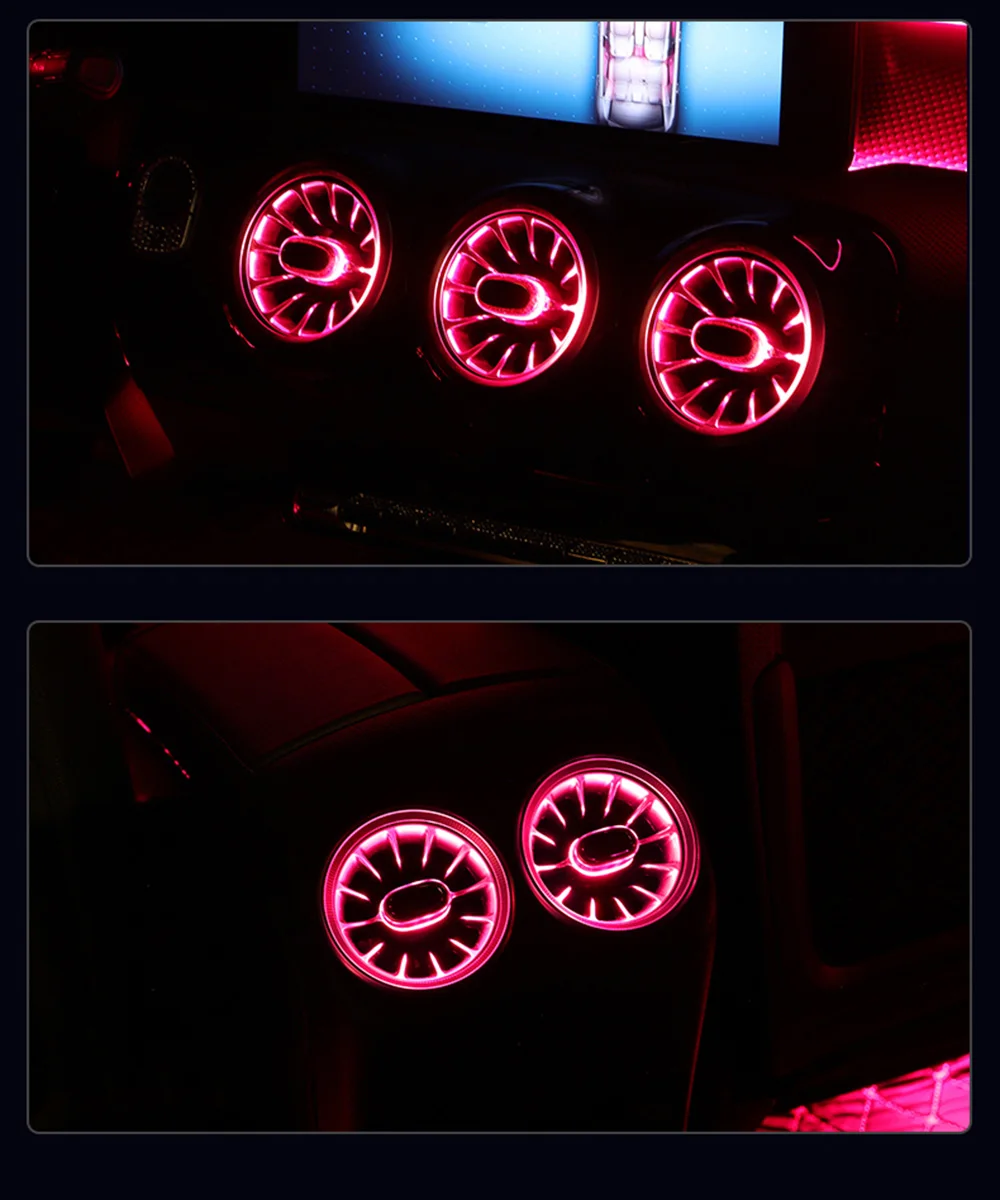 

Car LED atmosphere ambient lamp for Benz A class W177 seat light automotive front rear air vent light automotive ambient light