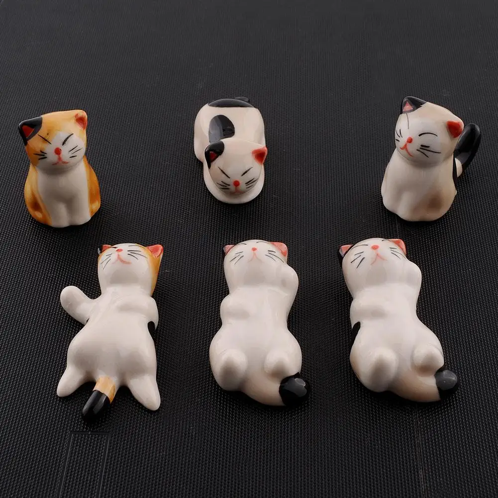 Набор из 6 керамических японских предметов палочки для еды держатель палочек