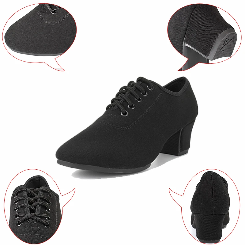 Обувь для латинских танцев Мужская обувь в стиле джаз эластичная ткань мягкая