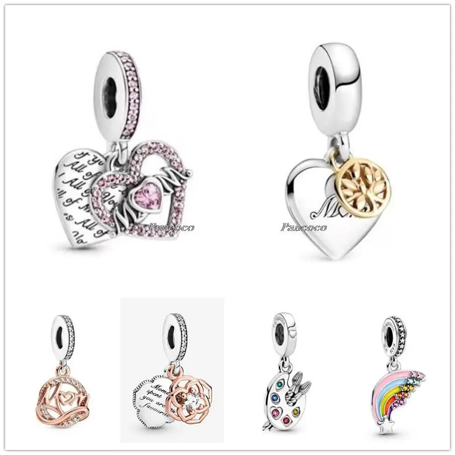 

Authentic 925 Sterling Silver Passions Artists Palette Dangle Charm Beads Fit Women Pandora Bracelet & Necklace Jewelry