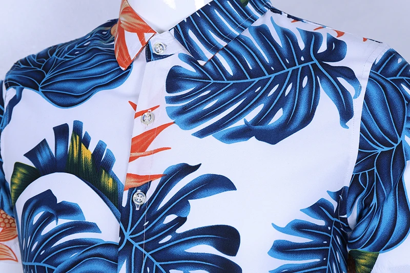 2020 new spring and summer plus size shirt short sleeve flower men's Fashion Loose Short Sleeve Shirts Mens 6XL 7XL | Мужская одежда