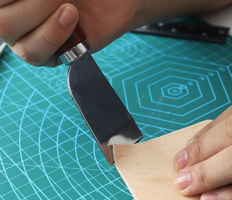 35 мм широкий клинок Кожа ремесло режущий нож для обработки края DIY ремесло нож для кожаных инструментов кожевенное ремесло DIY инструмент