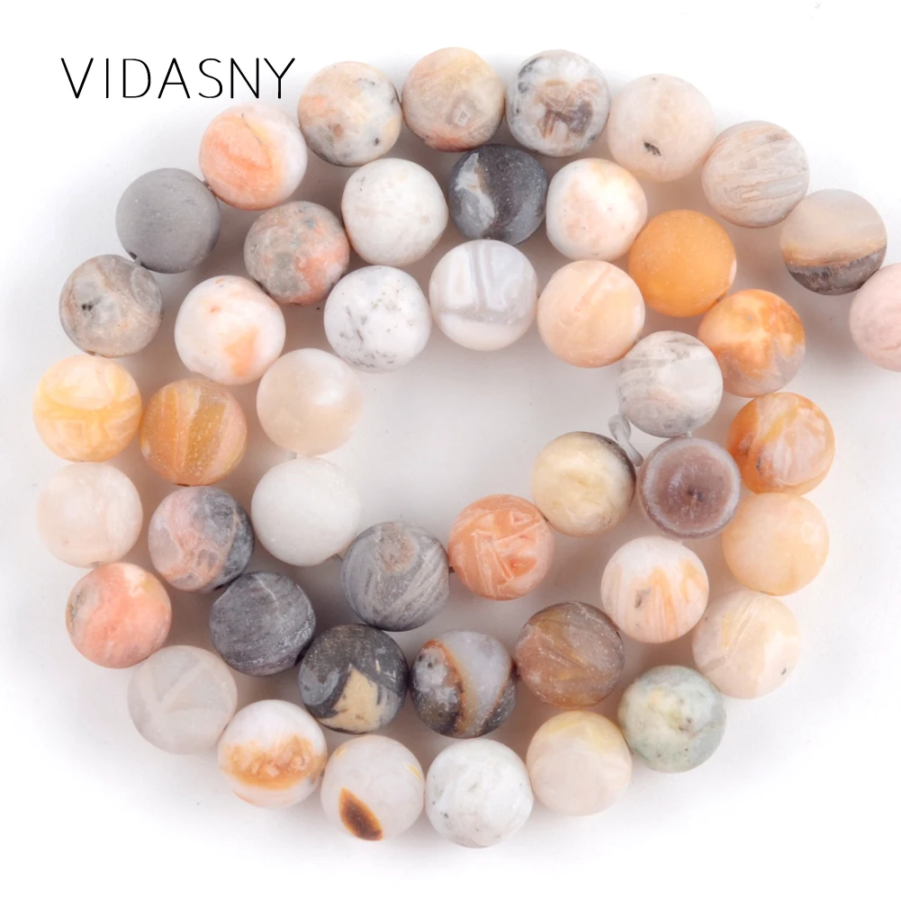 

Natural Dull Polished Bamboo Agates Onyx Beads For Jewelry Making 4 6 8 10 12mm Round Stone Beads Diy Bracelet Necklace 15''