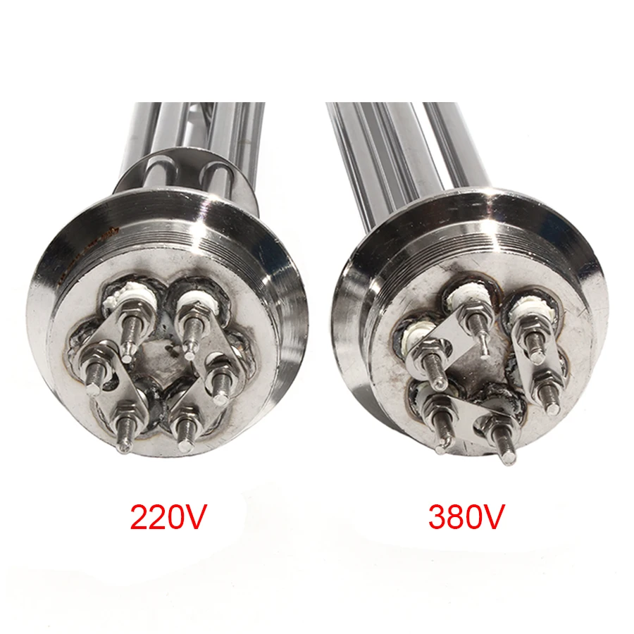 

2"Tri-clamp 304SUS Immersion Heater with Accessories 220V/380V 3KW/4.5KW/6KW/9KW/12KW Electrical Heating Element for Water/Oil