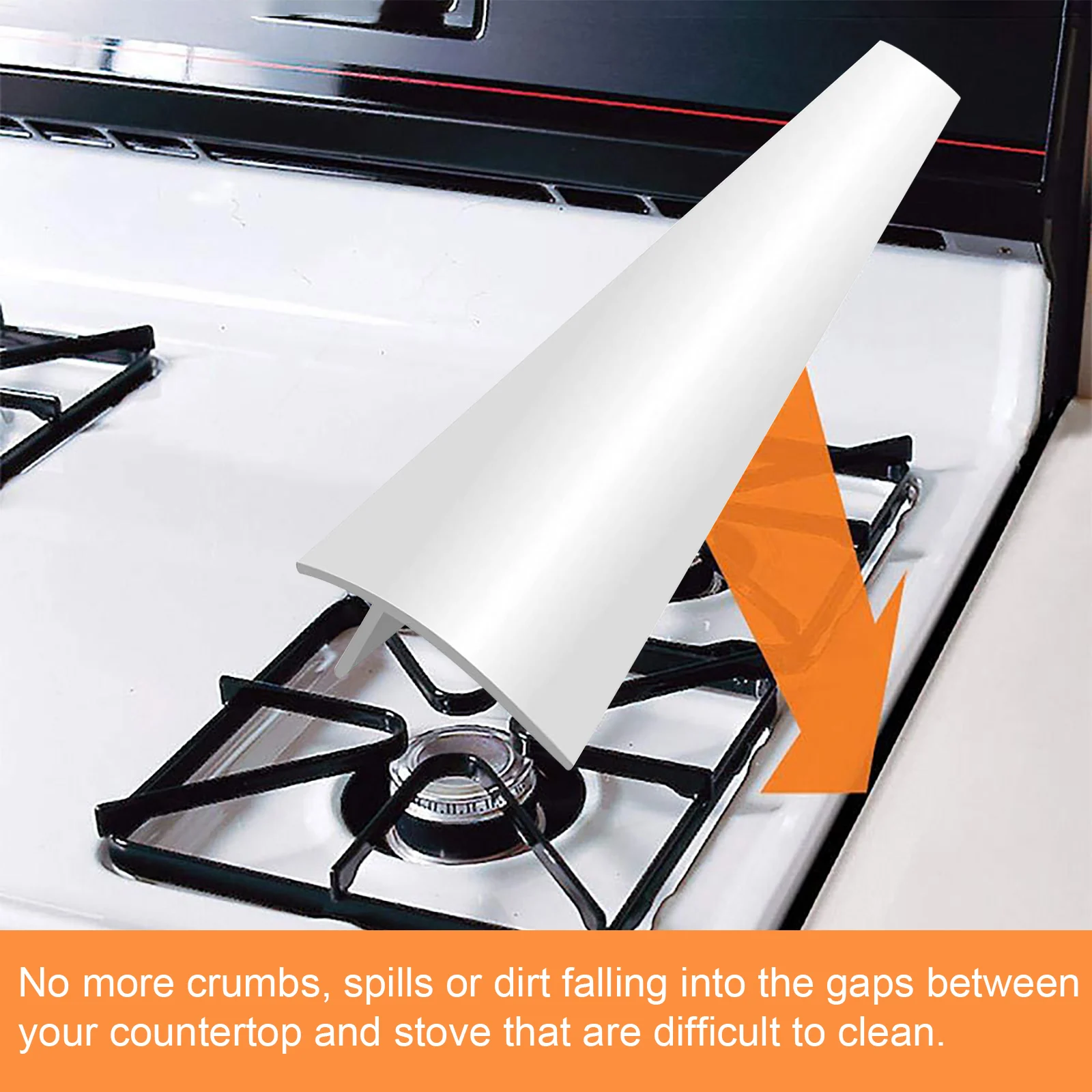 

Washable Gas Stoves Gap Strips Sink Gap Filler Household Sealing Strips Kitchen Hygiene Protector Accessories