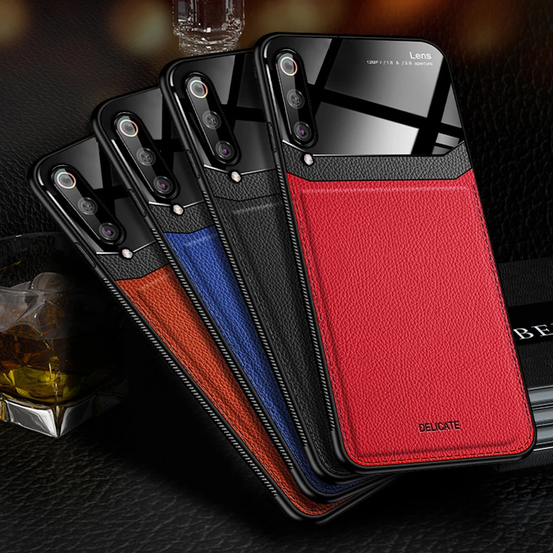 I coque, чехол, чехол, для Xiaomi mi 9 mi 9 на кожаном mi ror glass Силиконовый противоударный телефон роскошные оригинальные мягкие милые чехлы